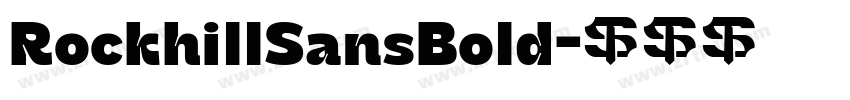 RockhillSansBold字体转换