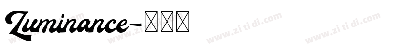 Luminance字体转换