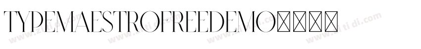 TypeMaestroFreeDemo字体转换