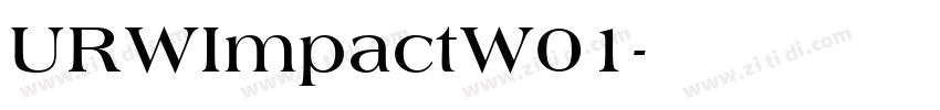 URWImpactW01字体转换 URWImpactW01字体转换