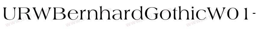 URWBernhardGothicW01字体转换