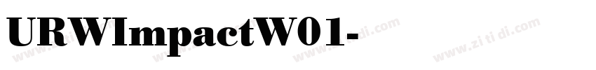 URWImpactW01字体转换 URWImpactW01字体转换