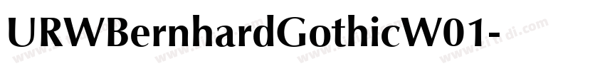 URWBernhardGothicW01字体转换