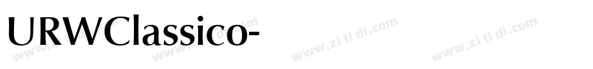 URWClassico字体转换