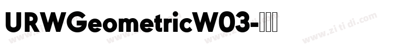 URWGeometricW03字体转换