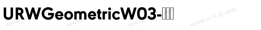 URWGeometricW03字体转换