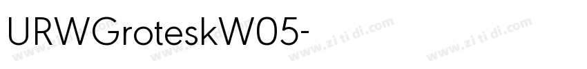 URWGroteskW05字体转换