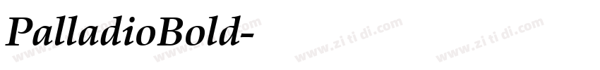 PalladioBold字体转换 PalladioBold字体转换
