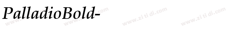 PalladioBold字体转换 PalladioBold字体转换