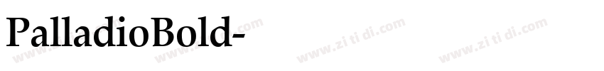PalladioBold字体转换 PalladioBold字体转换