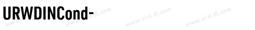 URWDINCond字体转换
