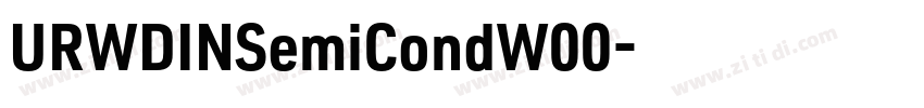 URWDINSemiCondW00字体转换