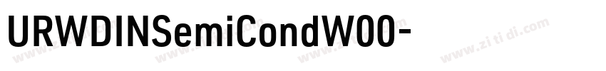 URWDINSemiCondW00字体转换