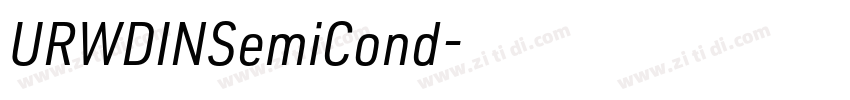 URWDINSemiCond字体转换