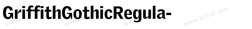 GriffithGothicRegula字体转换
