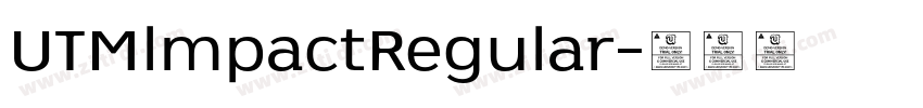UTMlmpactRegular字体转换