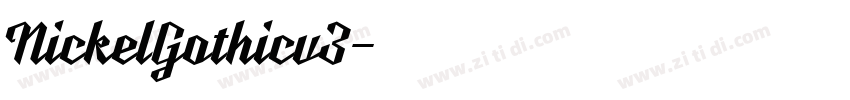 NickelGothicv3字体转换
