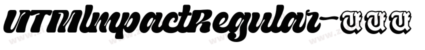 UTMlmpactRegular字体转换