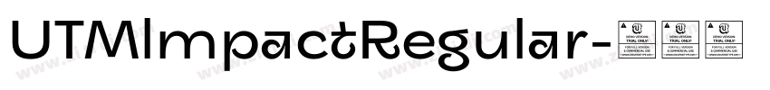 UTMlmpactRegular字体转换