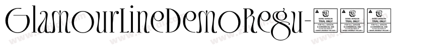 GlamourLineDemoRegu字体转换