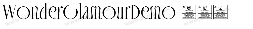 WonderGlamourDemo字体转换
