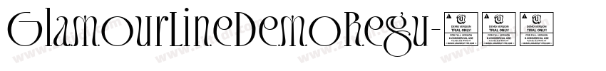 GlamourLineDemoRegu字体转换