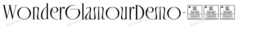 WonderGlamourDemo字体转换