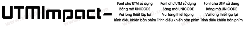 UTMImpact字体转换