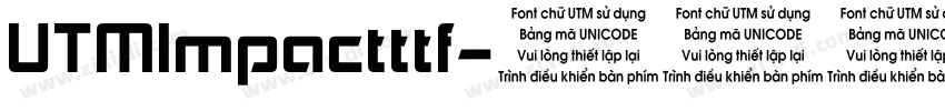 UTMImpactttf字体转换
