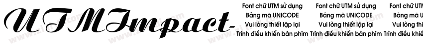 UTMImpact字体转换