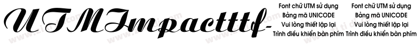 UTMImpactttf字体转换