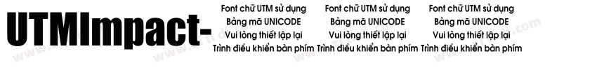 UTMImpact字体转换