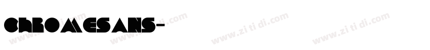 ChromeSans字体转换