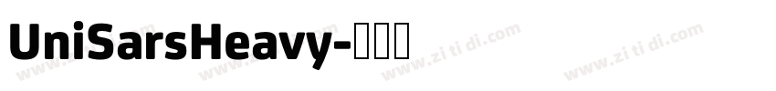 UniSarsHeavy字体转换