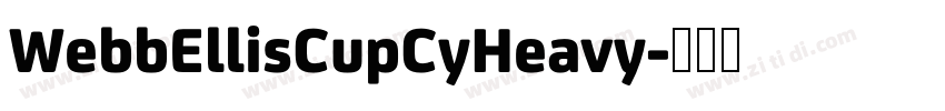 WebbEllisCupCyHeavy字体转换