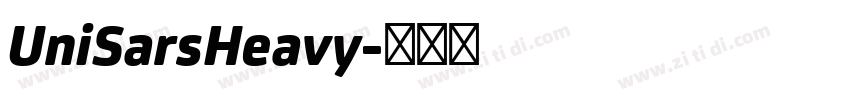 UniSarsHeavy字体转换