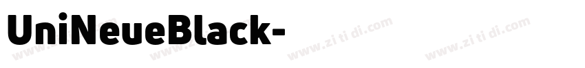 UniNeueBlack字体转换 UniNeueBlack字体转换