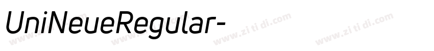 UniNeueRegular字体转换 UniNeueRegular字体转换