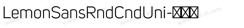 LemonSansRndCndUni字体转换