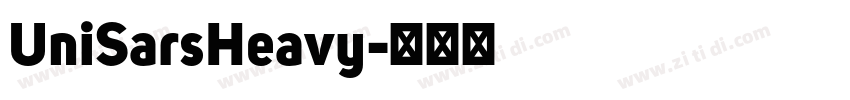 UniSarsHeavy字体转换