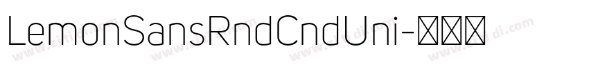 LemonSansRndCndUni字体转换