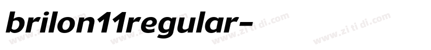 brilon11regular字体转换