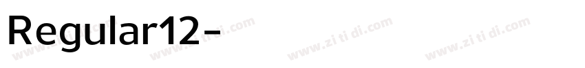 Regular12字体转换