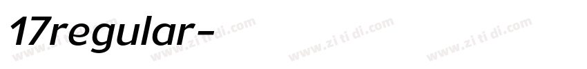 17regular字体转换