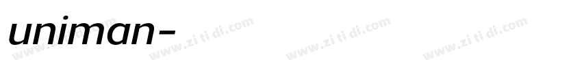 uniman字体转换