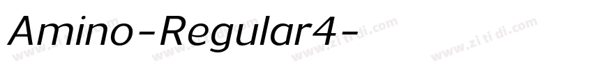 Amino-Regular4字体转换