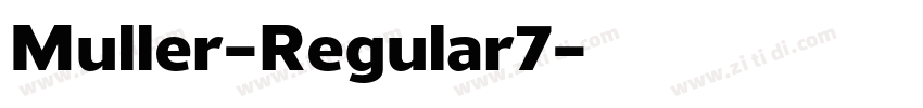 Muller-Regular7字体转换