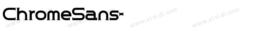 ChromeSans字体转换