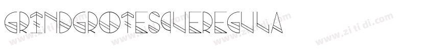 GrindGrotesqueRegula字体转换