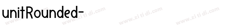 unitRounded字体转换